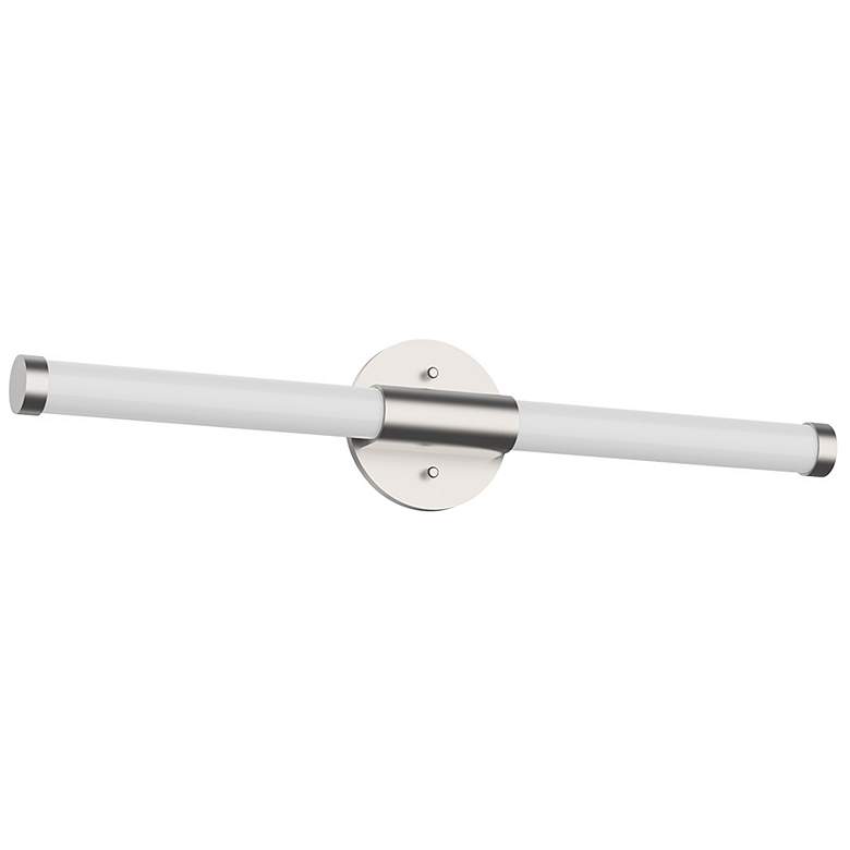 Image 1 Akari 23 3/4" Wide Brushed Nickel LED Vanity Bath Light