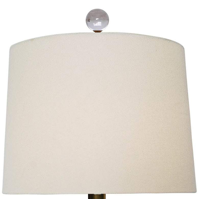 Image 2 Akeno 17" High Blue and White Jar Table Lamp with Crystal Accents more views