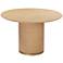 Akiba 47 1/4" Wide Natural Ash Wood Round Dining Table