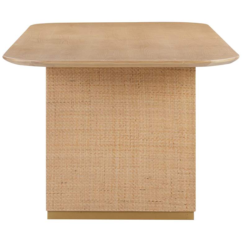 Image 6 Akiba 96 inch Wide Natural Ash Wood Rectangular Dining Table more views