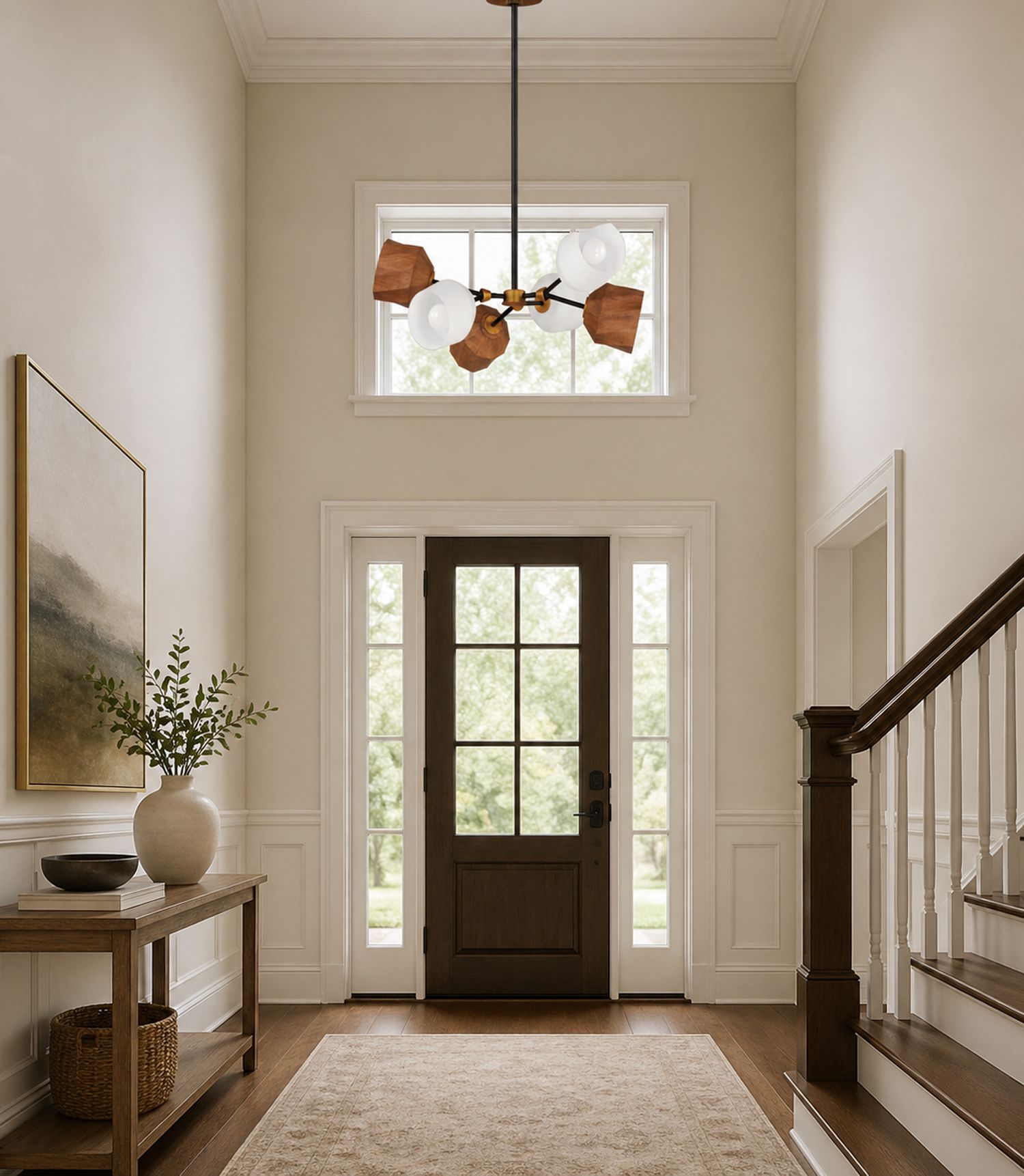 Akimbo 30 3/4" Wide Dark Bronze 6-Light LED Chandelier