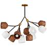 3_Akimbo 40 3/4" Wide Bronze and Brass Multi-Light LED Pendant