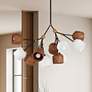 2_Akimbo 40 3/4" Wide Bronze and Brass Multi-Light LED Pendant