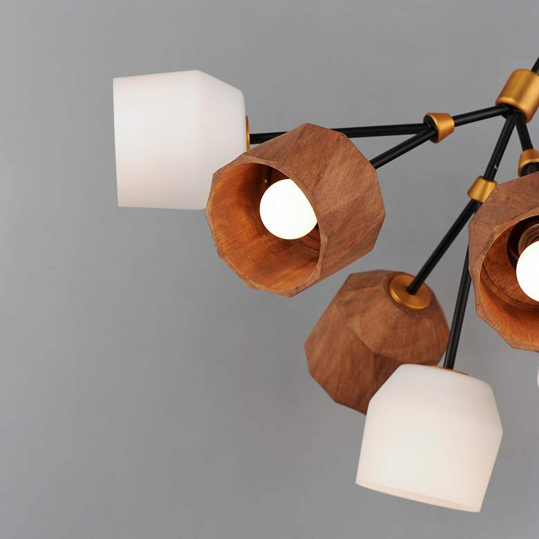 Image 6 Akimbo 40 3/4" Wide Bronze and Brass Multi-Light LED Pendant more views