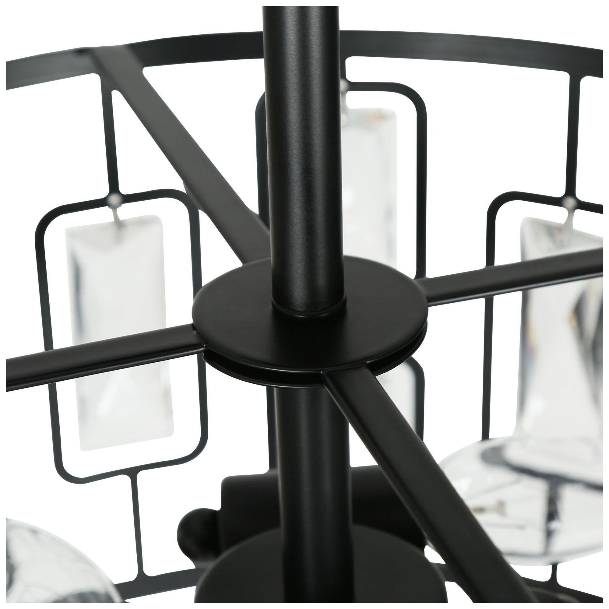 Image 4 Akinaeet 3-Light Black Crystal Drum Ceiling Lights - Made to Order more views