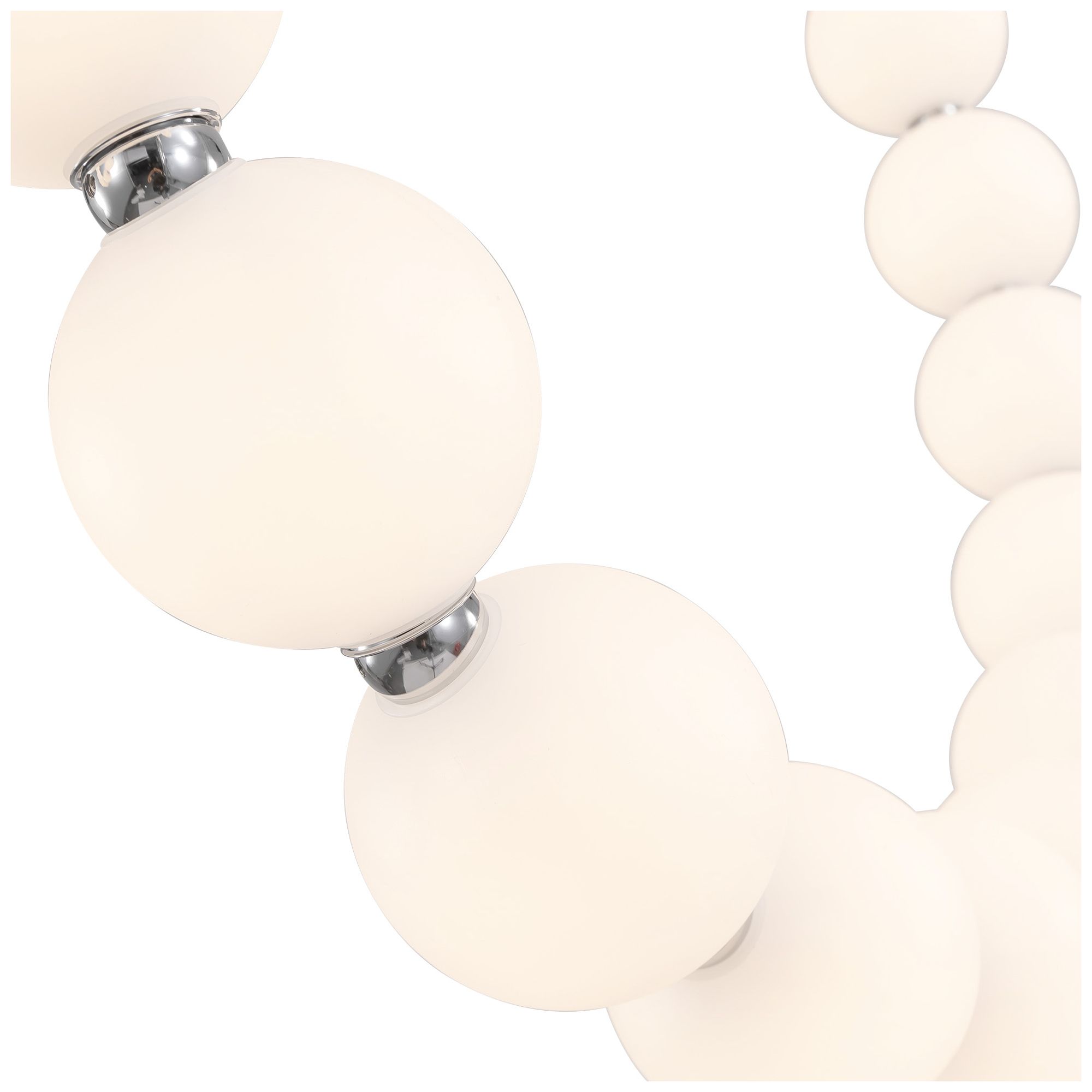 Image 4 Akoya 48 Light Chrome dimmable LED Chandelier with Remote Driver more views