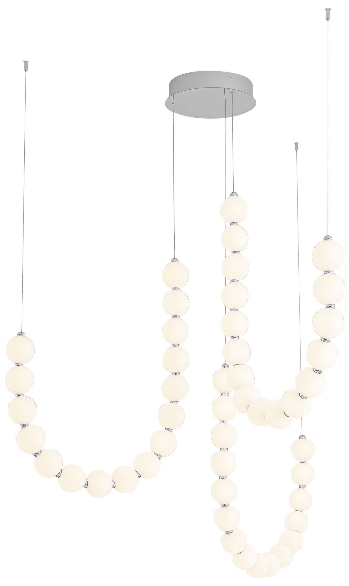 Image 3 Akoya 48 Light Chrome dimmable LED Chandelier more views