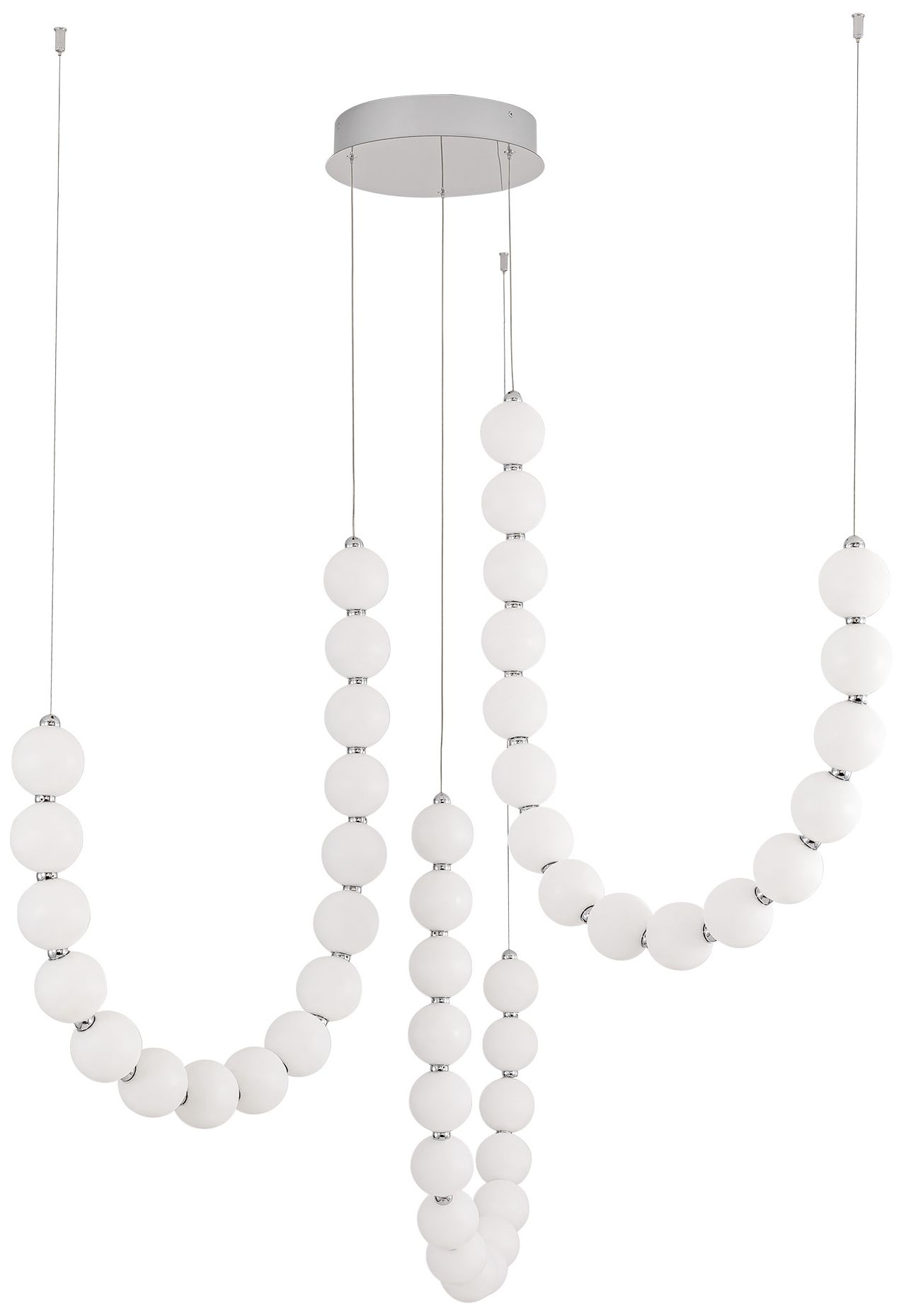 Image 6 Akoya 48 Light Chrome dimmable LED Chandelier more views