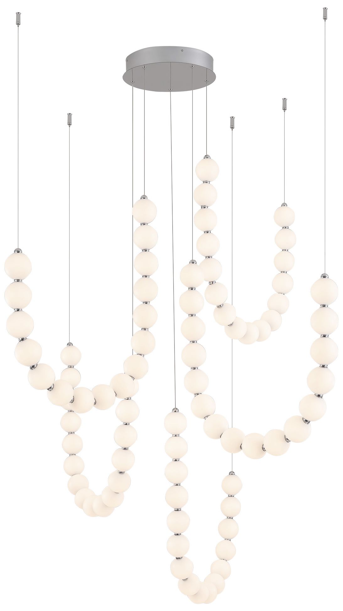 Akoya 80 Light Chrome dimmable LED Chandelier