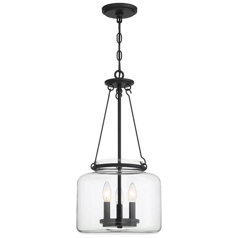 Image 1 Akron 3-Light Pendant in Matte Black