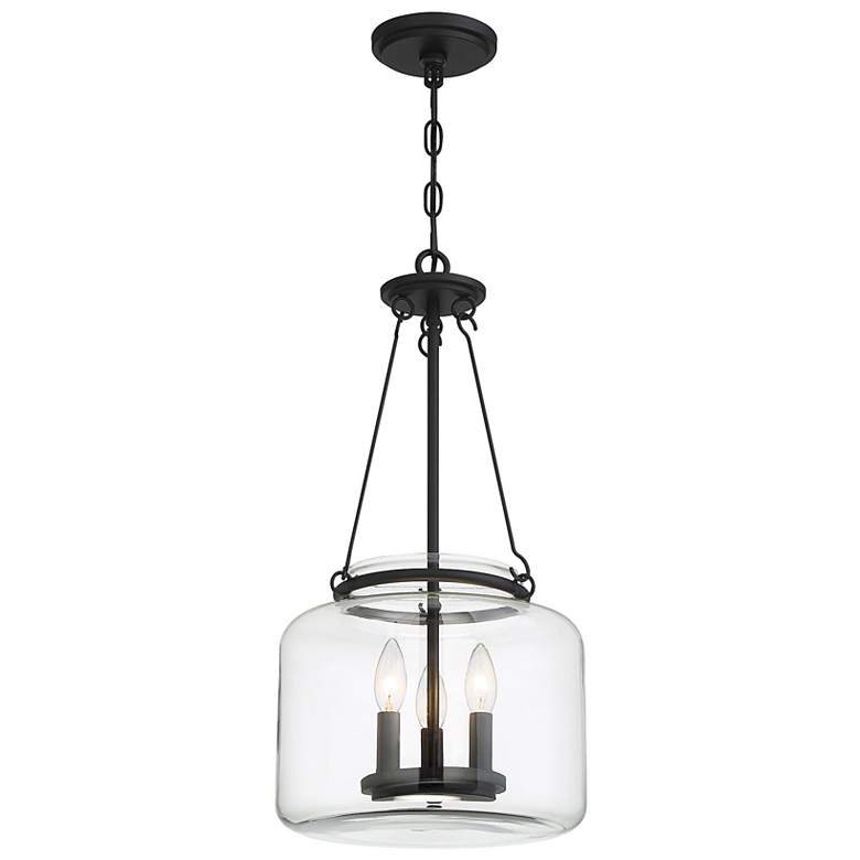 Image 3 Akron 3-Light Pendant in Matte Black more views