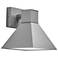 Akut 10 1/2" Satin Pewter and Opal Acrylic Exterior Sconce