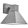 Akut 10 1/2"H Satin Pewter and Opal Acrylic Exterior Sconce