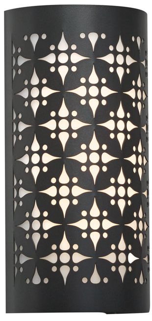 Akut 11.75" High Black|Opal Acrylic ADA Sconce LED Retrofit