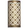 Akut 11 3/4"H New Brass and Opal Acrylic Exterior Sconce LED