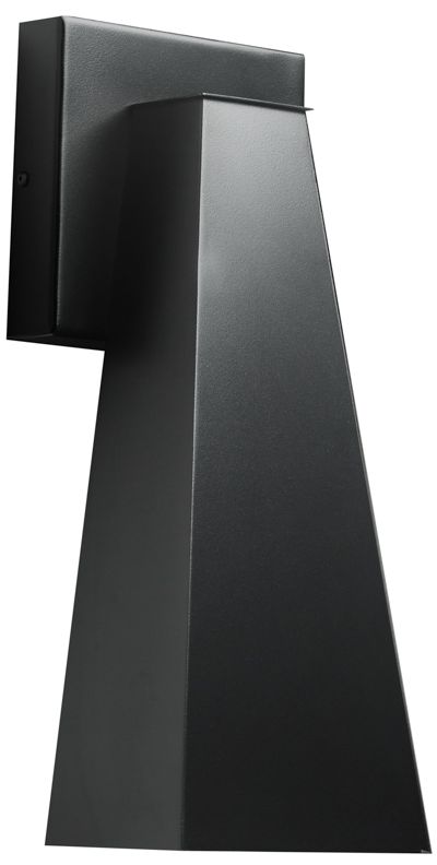 Akut 15.5" High Black|Opal Acrylic Exterior Sconce