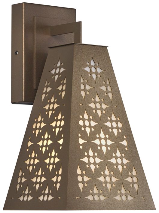 Akut 15.5" High Cast Bronze|Opal Acrylic Interior Sconce 0-10V LED