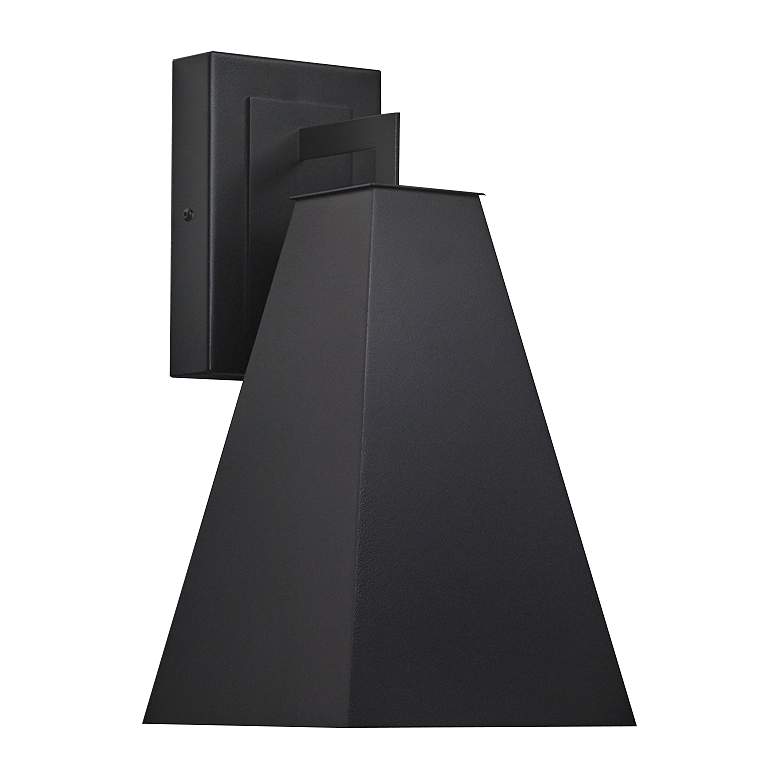 Image 1 Akut 15 1/2 inch High Black and Opal Acrylic Exterior Sconce LED