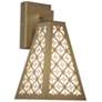 Akut 15 1/2" High New Brass and Opal Acrylic Interior Sconce