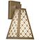 Akut 15 1/2"H New Brass and Opal Acrylic Exterior Sconce LED