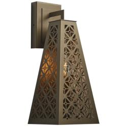 Akut 19 1/2&quot; High Cast Bronze Interior Sconce