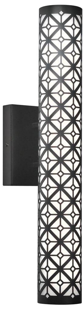 Akut 25" High Black|Opal Acrylic Exterior Sconce LED