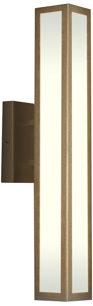 Akut 25" High Cast Bronze|Opal Acrylic Interior Sconce 0-10V LED