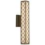 Akut 25"H Cast Bronze and Opal Acrylic Exterior Sconce LED