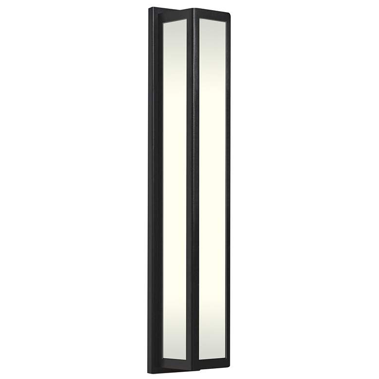 Image 1 Akut 26 inch High Black and Opal Acrylic ADA Sconce 0-10V LED