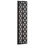 Akut 26"H Black and Opal Acrylic Exterior Sconce Triac LED