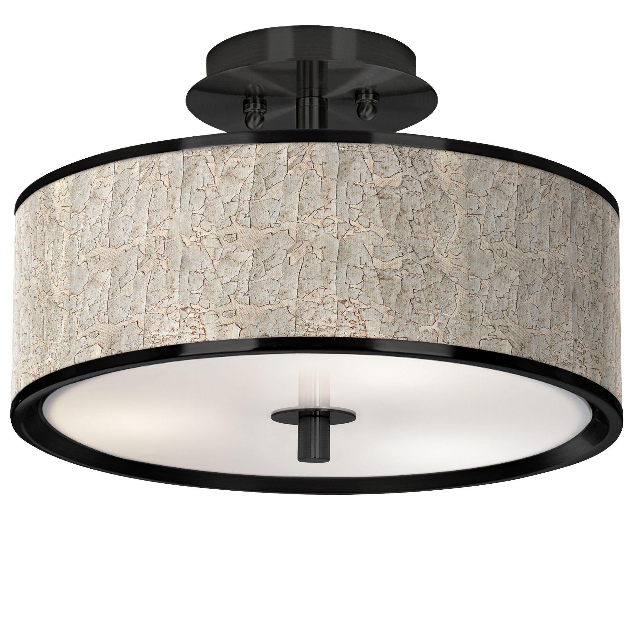 Image Al Fresco Black 14" Wide Ceiling Light