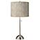 Al Fresco Giclee Brushed Nickel Table Lamp