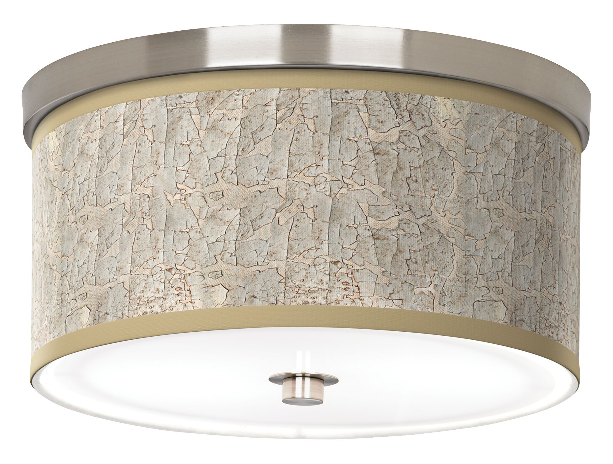 Image Al Fresco Giclee Nickel 10 1/4" Wide Ceiling Light
