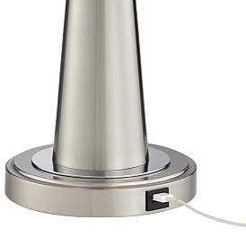Image4 of Al Fresco Vicki Brushed Nickel USB Table Lamps Set of 2 more views