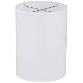 Image2 of Al Fresco White Giclee Round Cylinder Lamp Shade 8x8x11 (Spider) more views