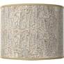 Al Fresco White Giclee Round Drum Lamp Shade 14x14x11 (Spider)