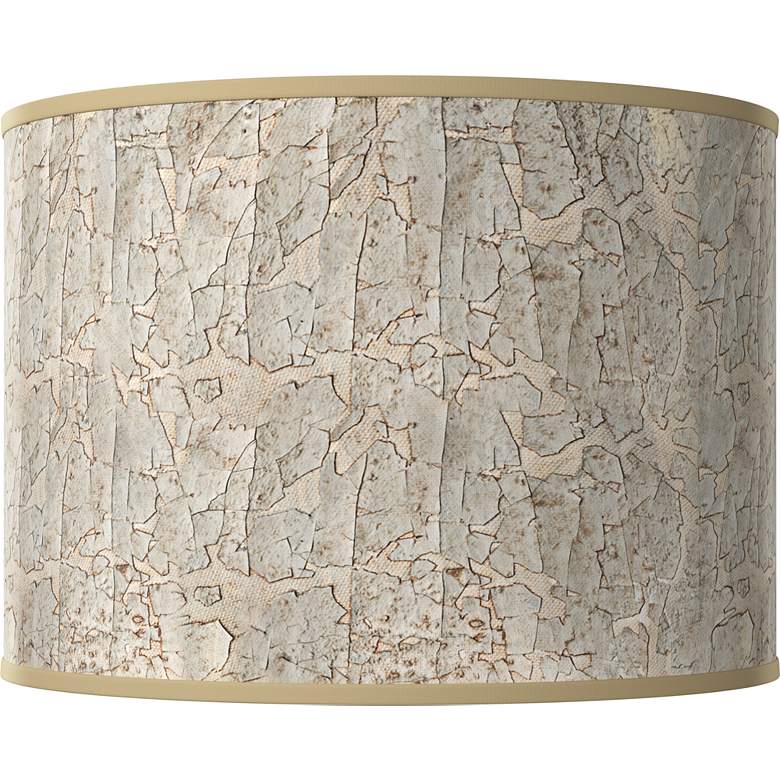Image 1 Al Fresco White Giclee Round Drum Lamp Shade 15.5x15.5x11 (Spider)