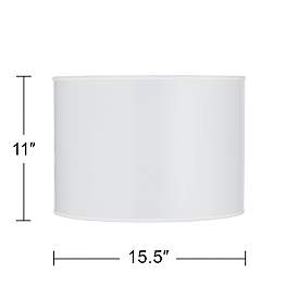 Image5 of Al Fresco White Giclee Round Drum Lamp Shade 15.5x15.5x11 (Spider) more views