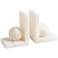 Alabaster Ball Bookends-Pair