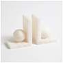 1_Alabaster Ball Bookends-Pair