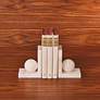 4_Alabaster Ball Bookends-Pair more views