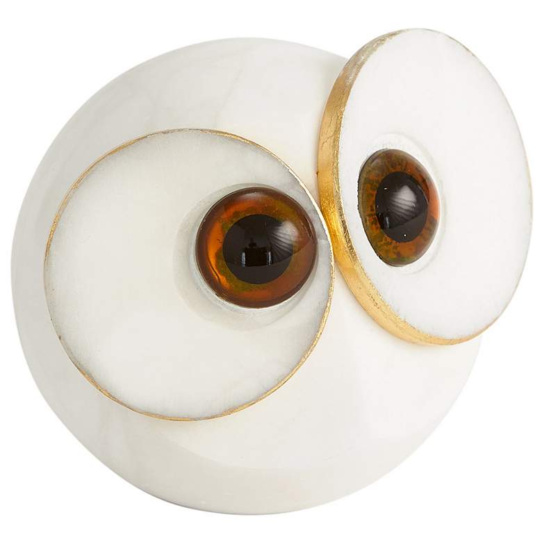 Image 1 Alabaster Big Eyed Owl-Lg