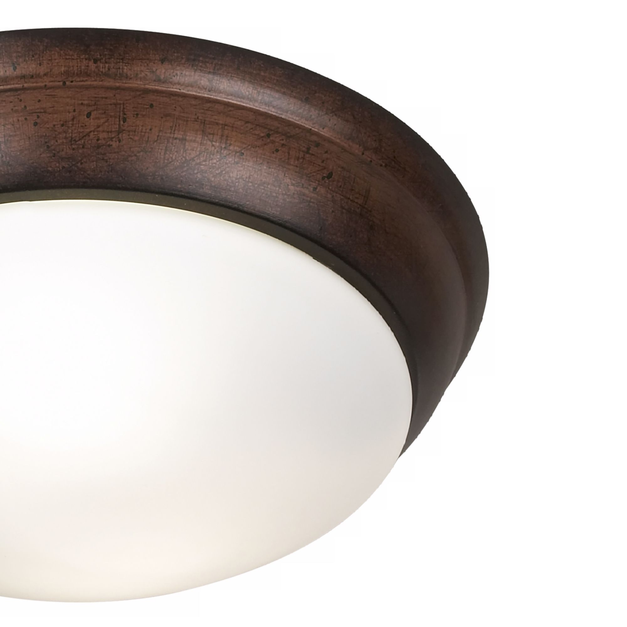 Image 2 Alabaster Glass Pepper Bronze 12 1/2" Wide Dome Ceiling Light more views