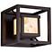 Alabaster Rock Bayview 6 1/2" Wide Dark Bronze LED Outdoor Wall Light