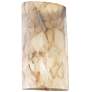 Alabaster Rocks! 18.75" High ADA Really Big Cylinder Wall Sconce