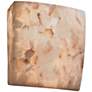 Alabaster Rocks!&#8482; 8 1/4" High ADA Square Wall Sconce