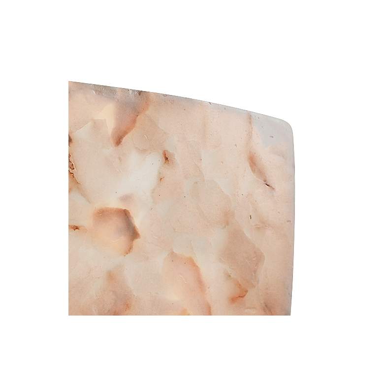 Image 2 Alabaster Rocks!™ 8 1/4" High ADA Square Wall Sconce more views