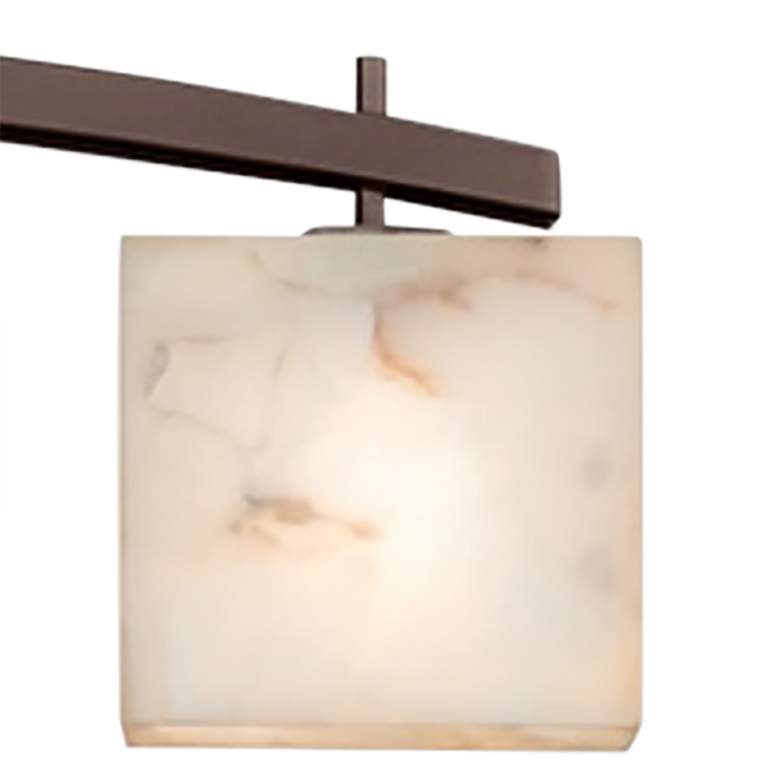 Image 2 Alabaster Rocks Archway 56" Wide Dark Bronze LED 6-Light Bath Light more views
