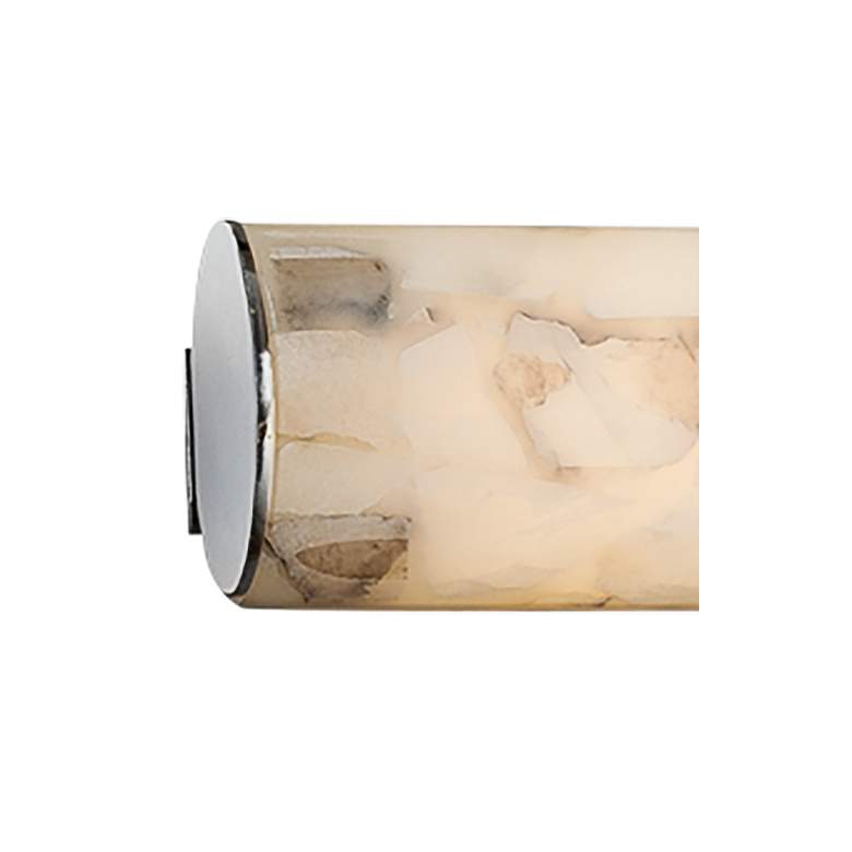 Image 3 Alabaster Rocks Eliptical 28 inch Wide Chrome LED Bath Light more views