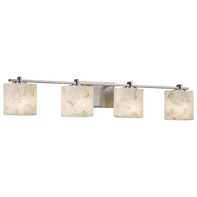 Image 1 Alabaster Rocks! - Era 4-Light Oval Bath Bar - Nickel